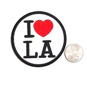 I love LA patch iron Los Angeles California DIY